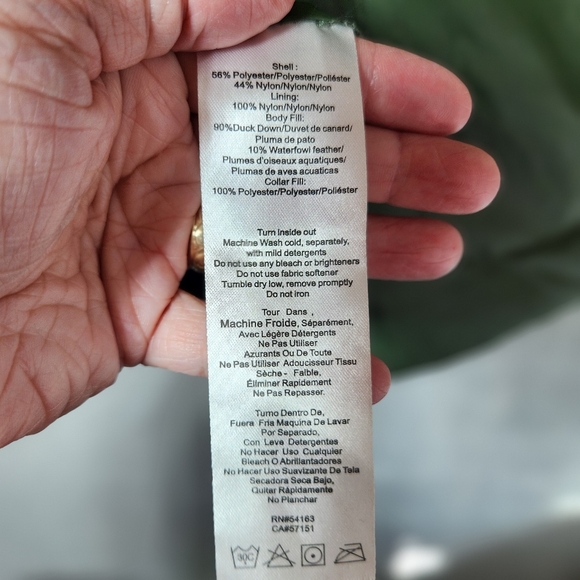 Calvin Klein Performance Womens 2X Premium Down Green Quilted Puffer Vest - Picture 7 of 11